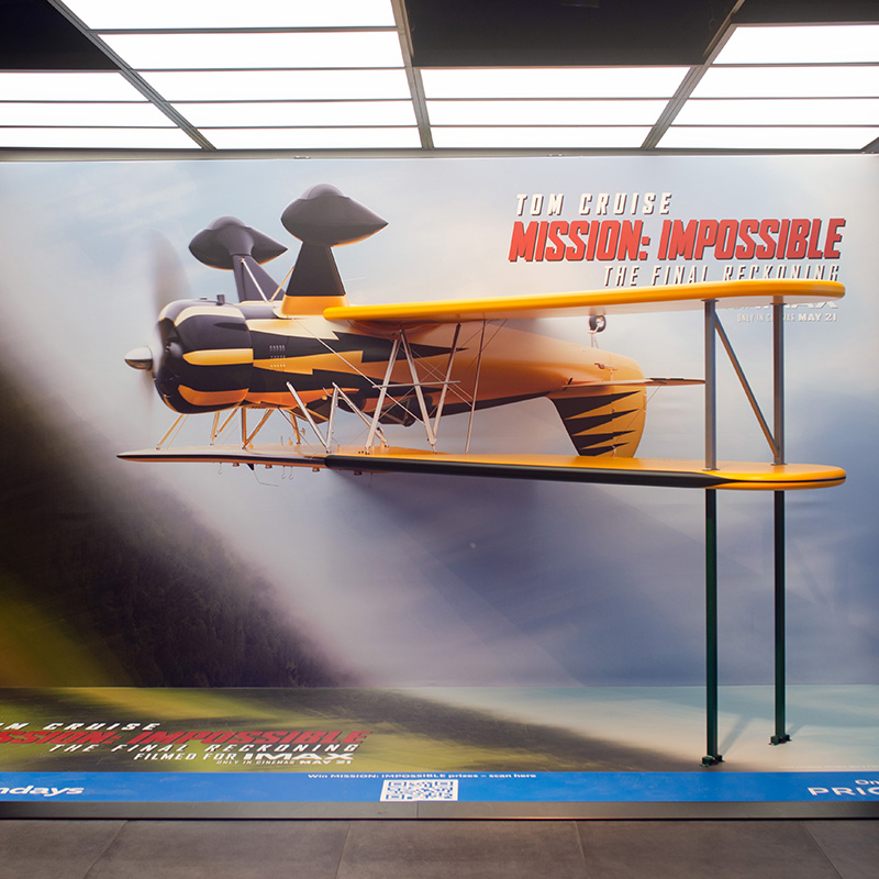 O2 - Mission Impossible Promotional Display - Customer Photo Opportunity